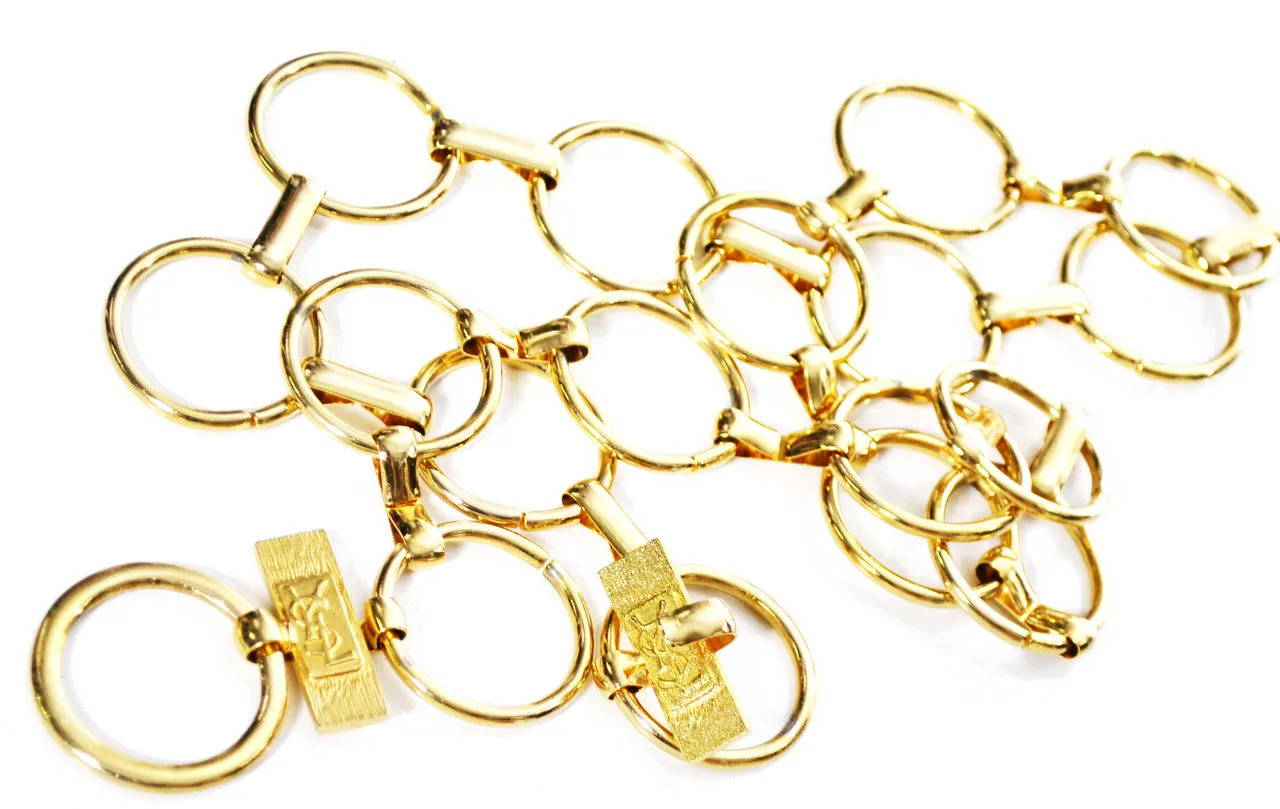 1970's Gold Hardware Vintage YSL Chain Belt Yves Saint Laurent