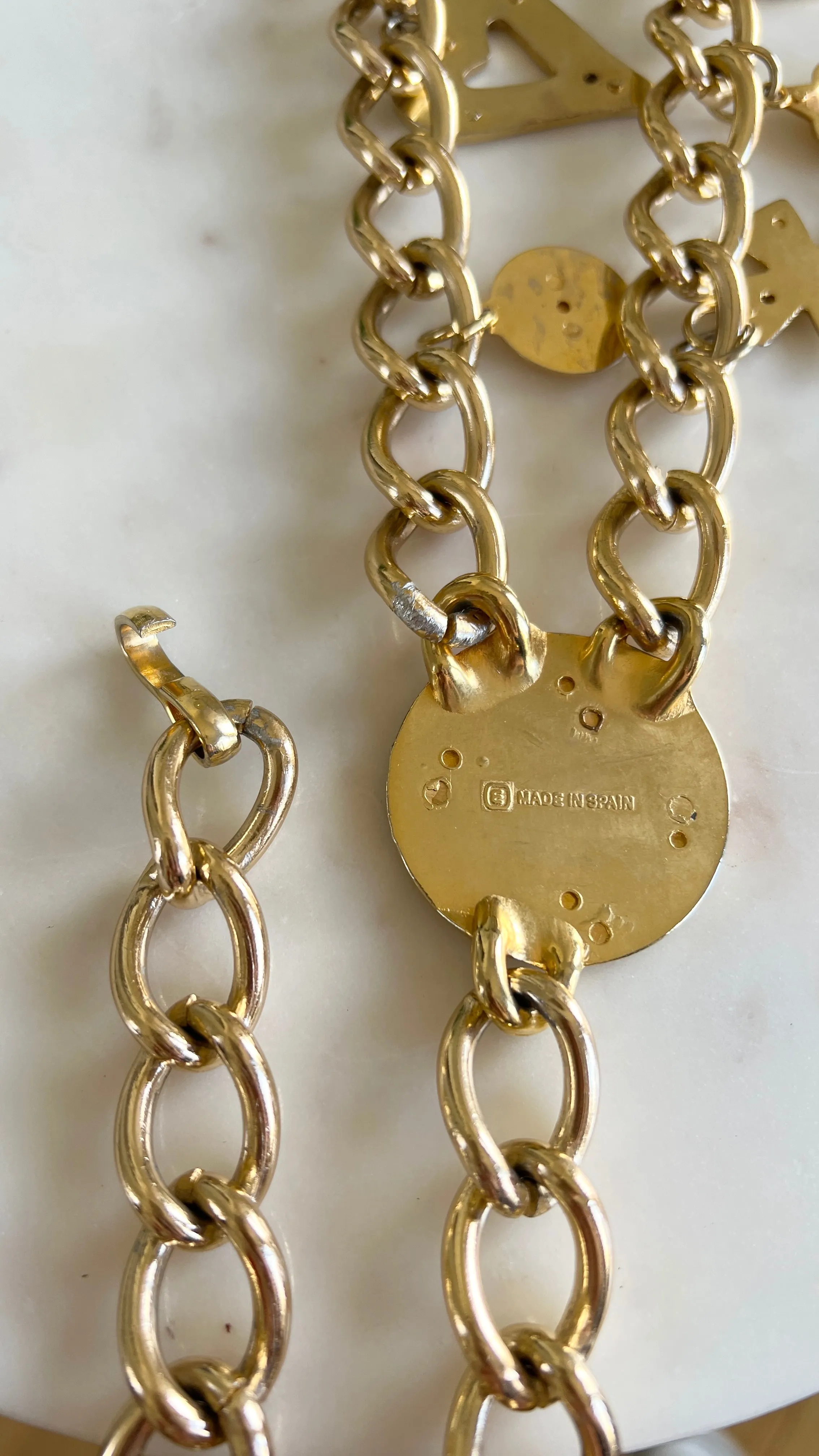 1980s Novelty Charms Chain Belt | x-small/small/medium/large
