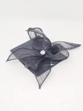 Alice Slate Grey Hair Slide Clip On Fascinator
