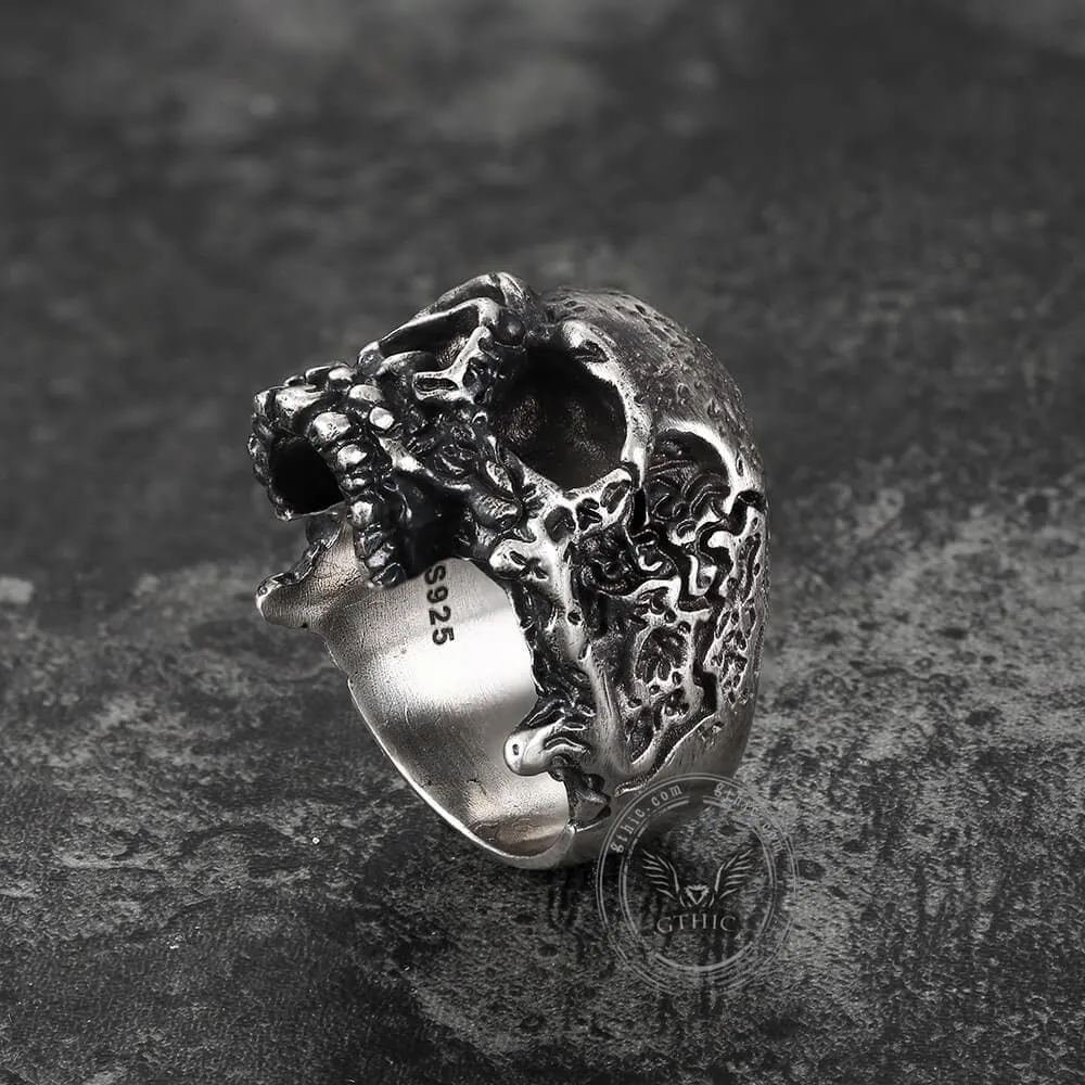 Dark Pioneer Brass Skull Ring