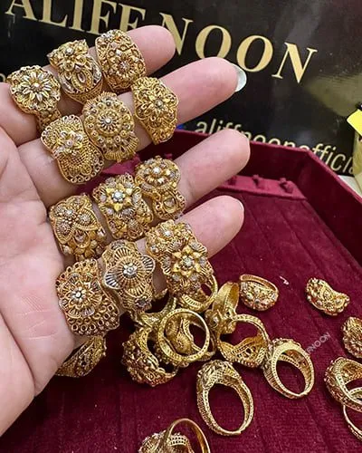 Gold Dipped Pari Rings