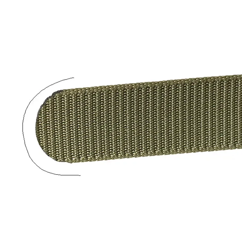 Men's Automatic Metal Buckle Nylon Canvas Webbing Belt