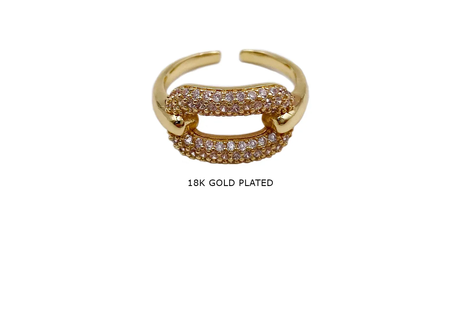 MP4142  18k Gold Plated Contemporary Rings
