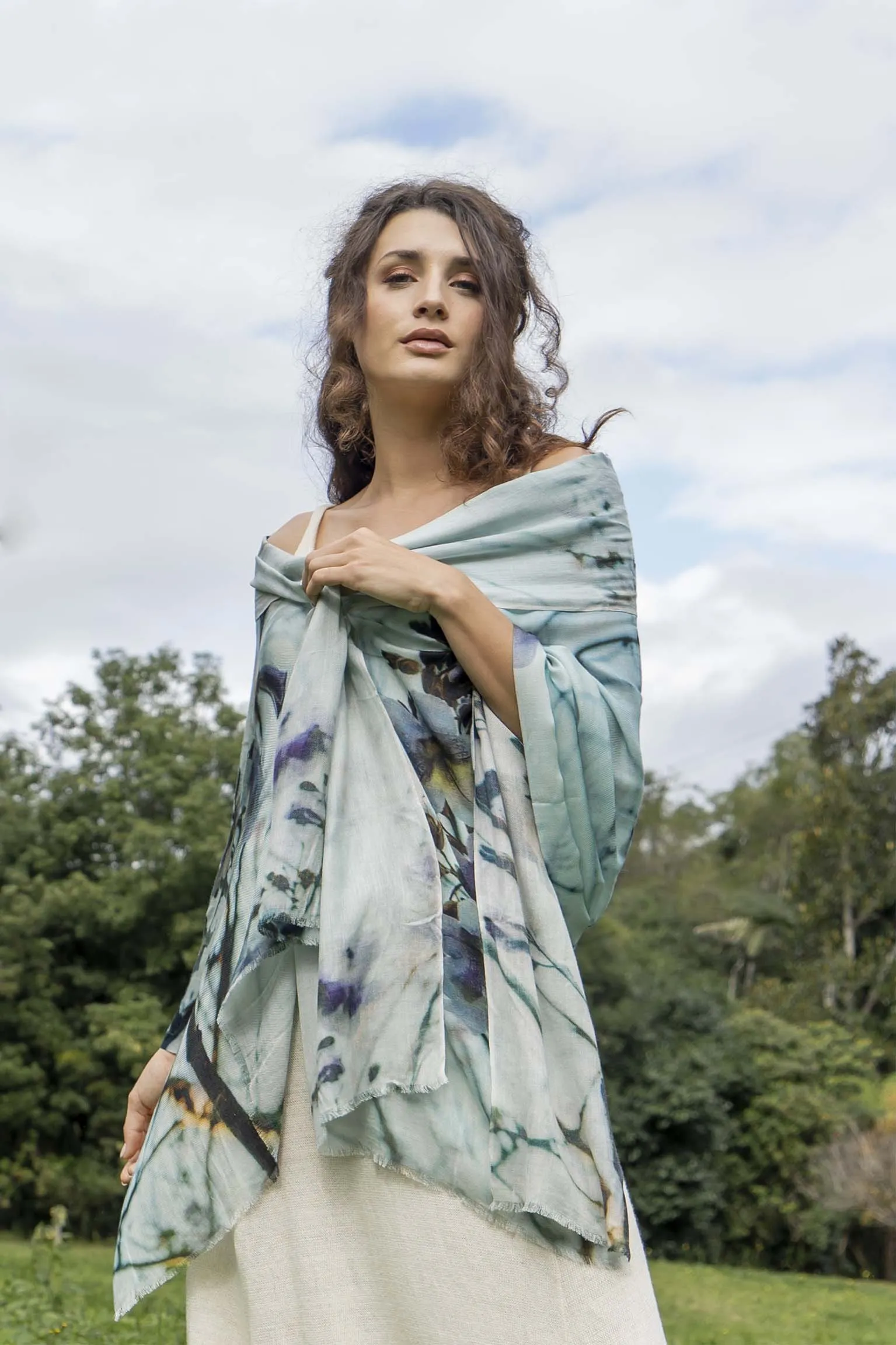 PAULOWNIA TREE CASHMERE & MODAL SCARF