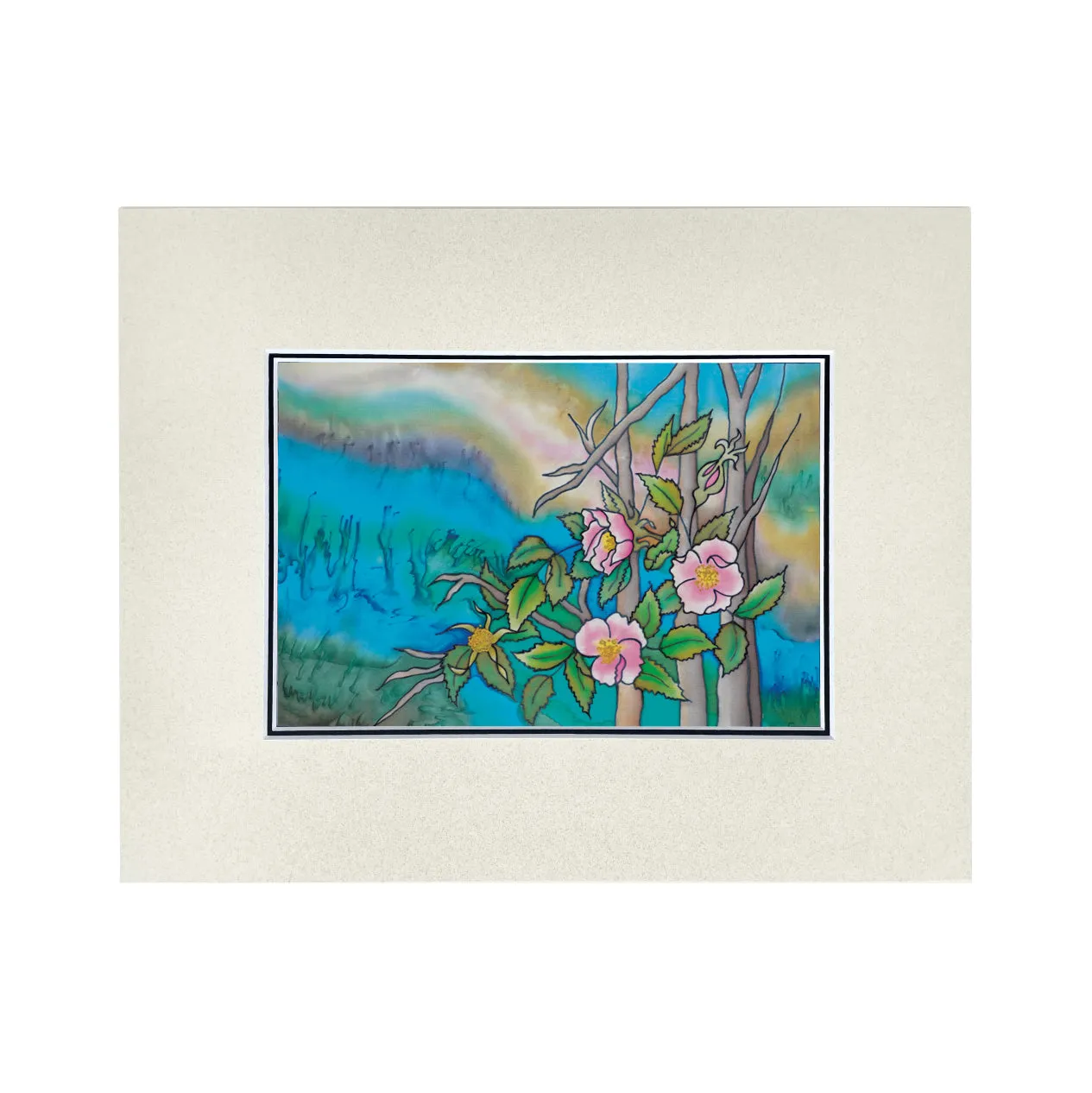 Prairie Dusk - Wild Roses Print | 14"x11"