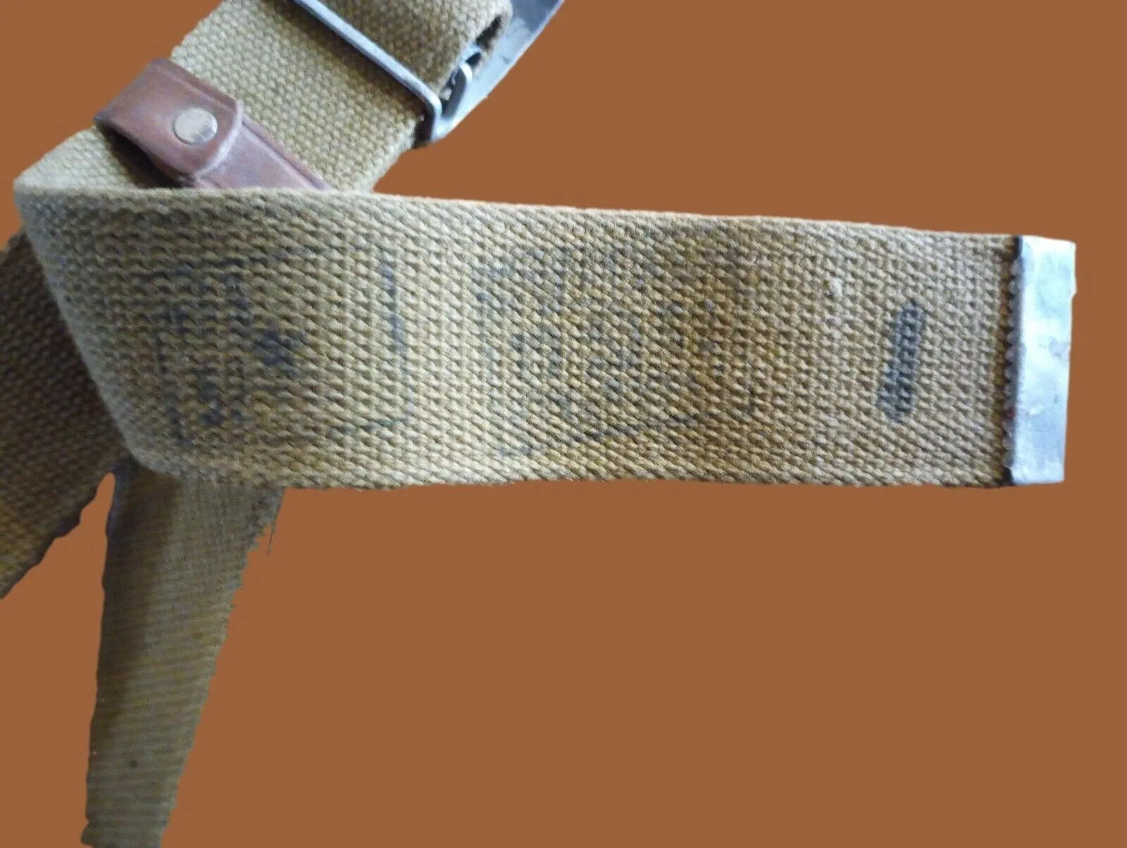 RUSSIAN ARMY CANVAS BELT COMBAT UNIFORM SOVIET USSR MILITARY 1950'S ORIGINAL