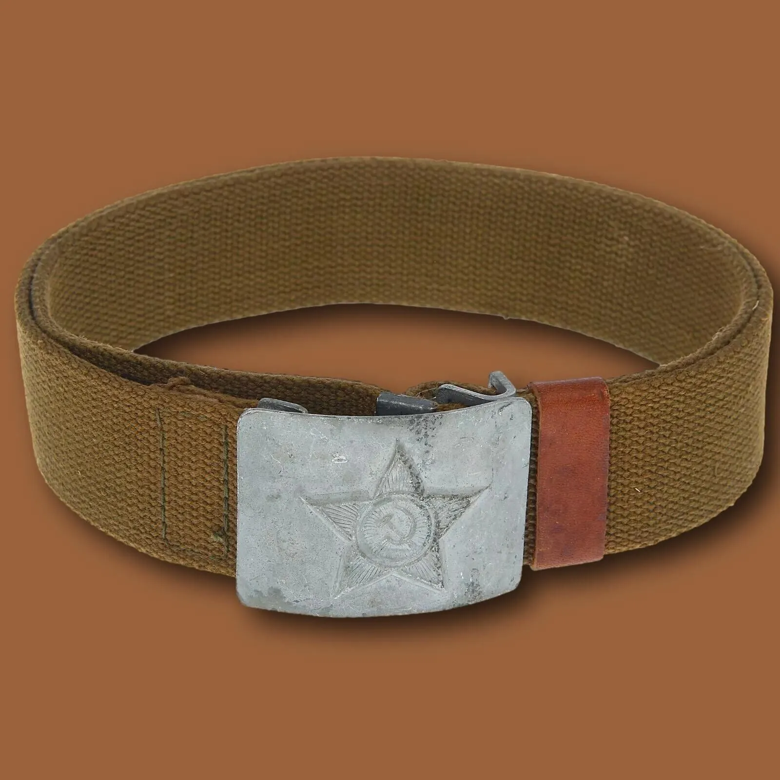 RUSSIAN ARMY CANVAS BELT COMBAT UNIFORM SOVIET USSR MILITARY 1950'S ORIGINAL