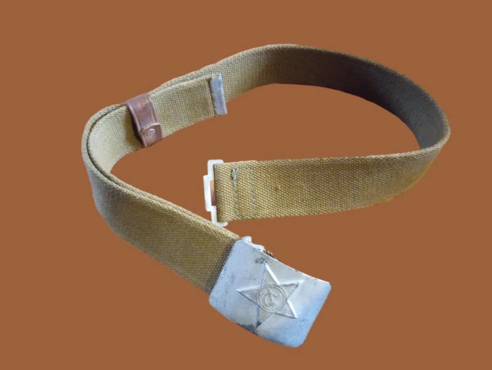 RUSSIAN ARMY CANVAS BELT COMBAT UNIFORM SOVIET USSR MILITARY 1950'S ORIGINAL
