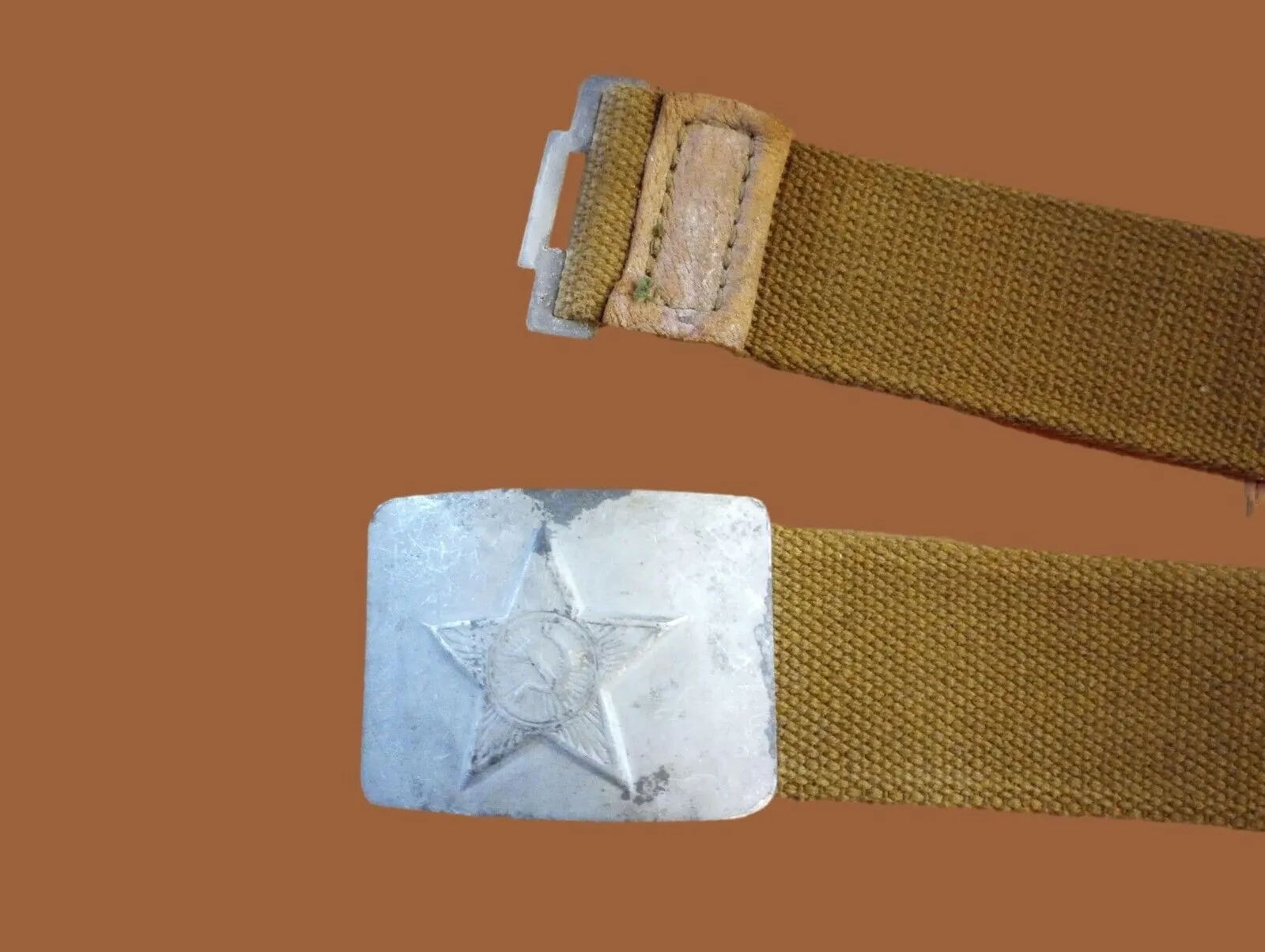 RUSSIAN ARMY CANVAS BELT COMBAT UNIFORM SOVIET USSR MILITARY 1950'S ORIGINAL