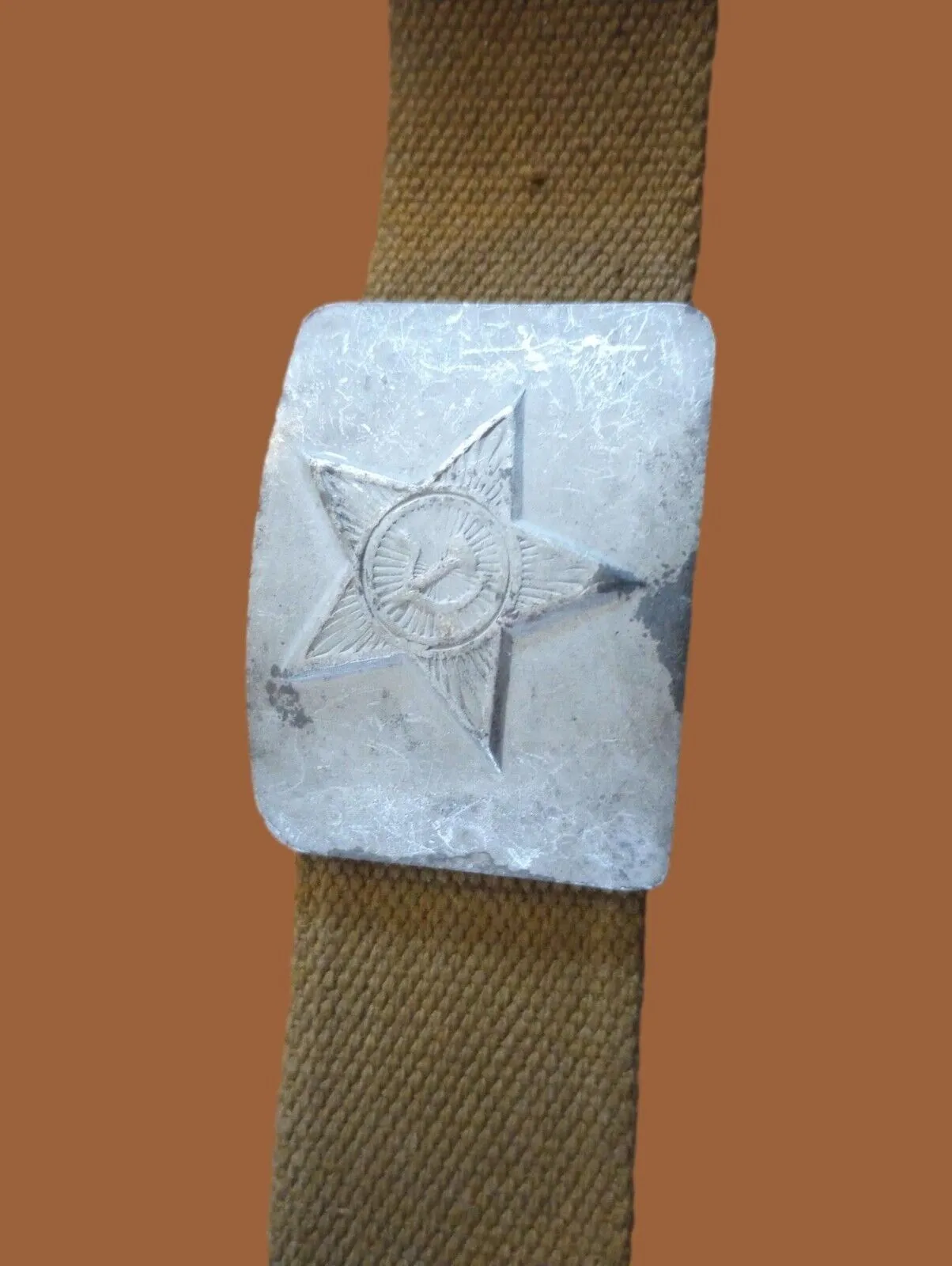 RUSSIAN ARMY CANVAS BELT COMBAT UNIFORM SOVIET USSR MILITARY 1950'S ORIGINAL