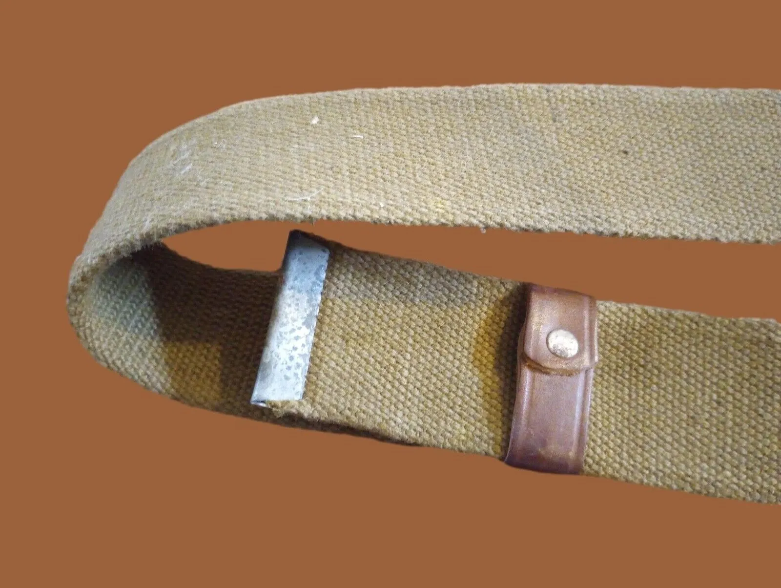 RUSSIAN ARMY CANVAS BELT COMBAT UNIFORM SOVIET USSR MILITARY 1950'S ORIGINAL