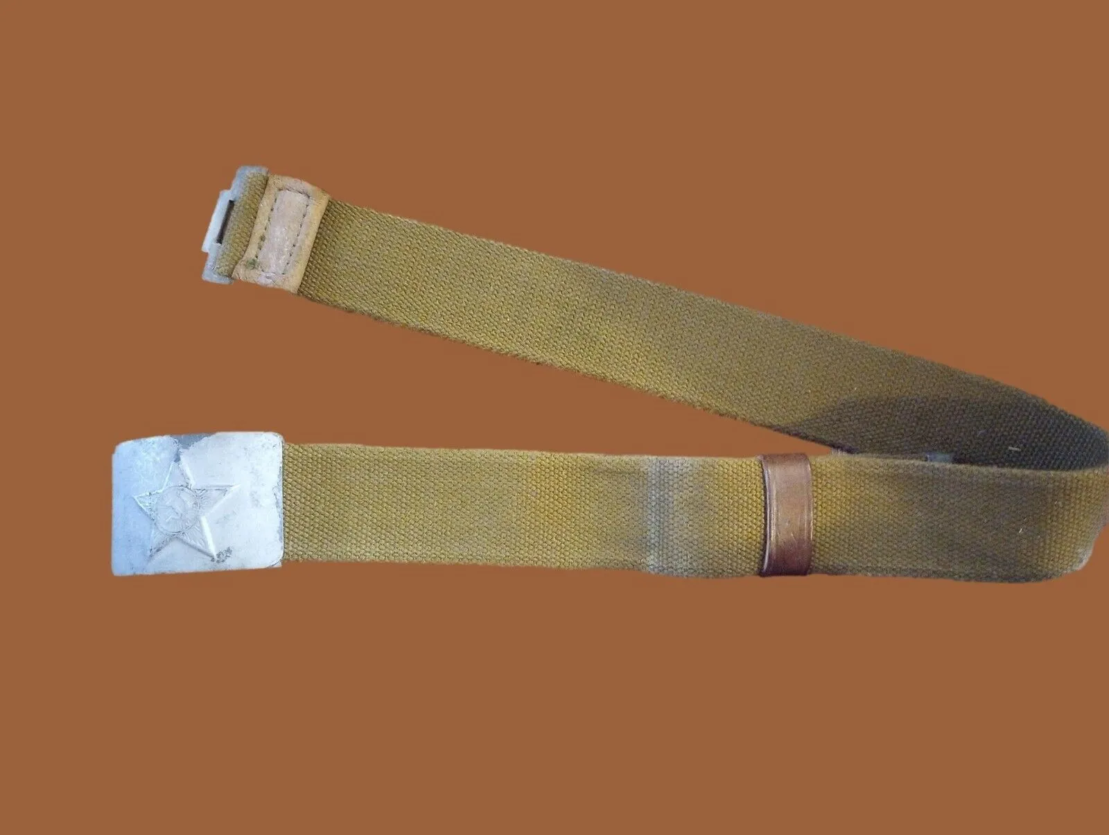 RUSSIAN ARMY CANVAS BELT COMBAT UNIFORM SOVIET USSR MILITARY 1950'S ORIGINAL
