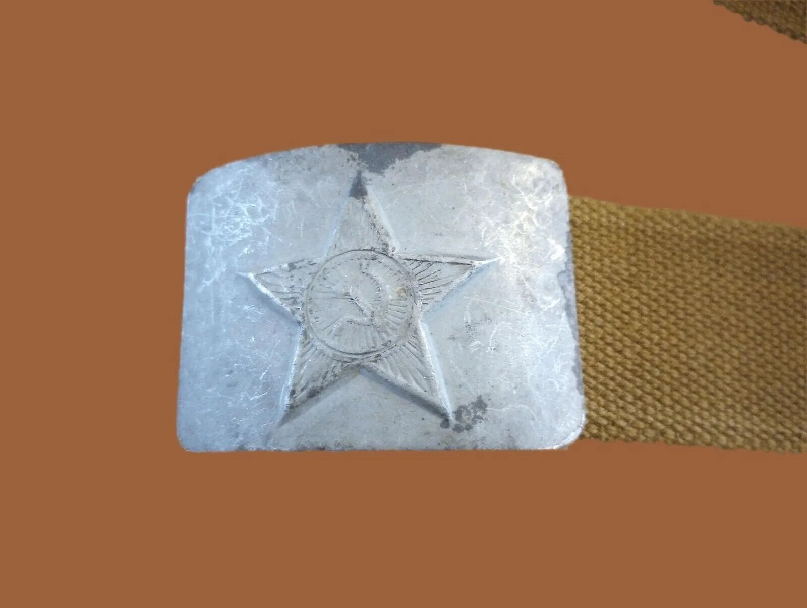 RUSSIAN ARMY CANVAS BELT COMBAT UNIFORM SOVIET USSR MILITARY 1950'S ORIGINAL