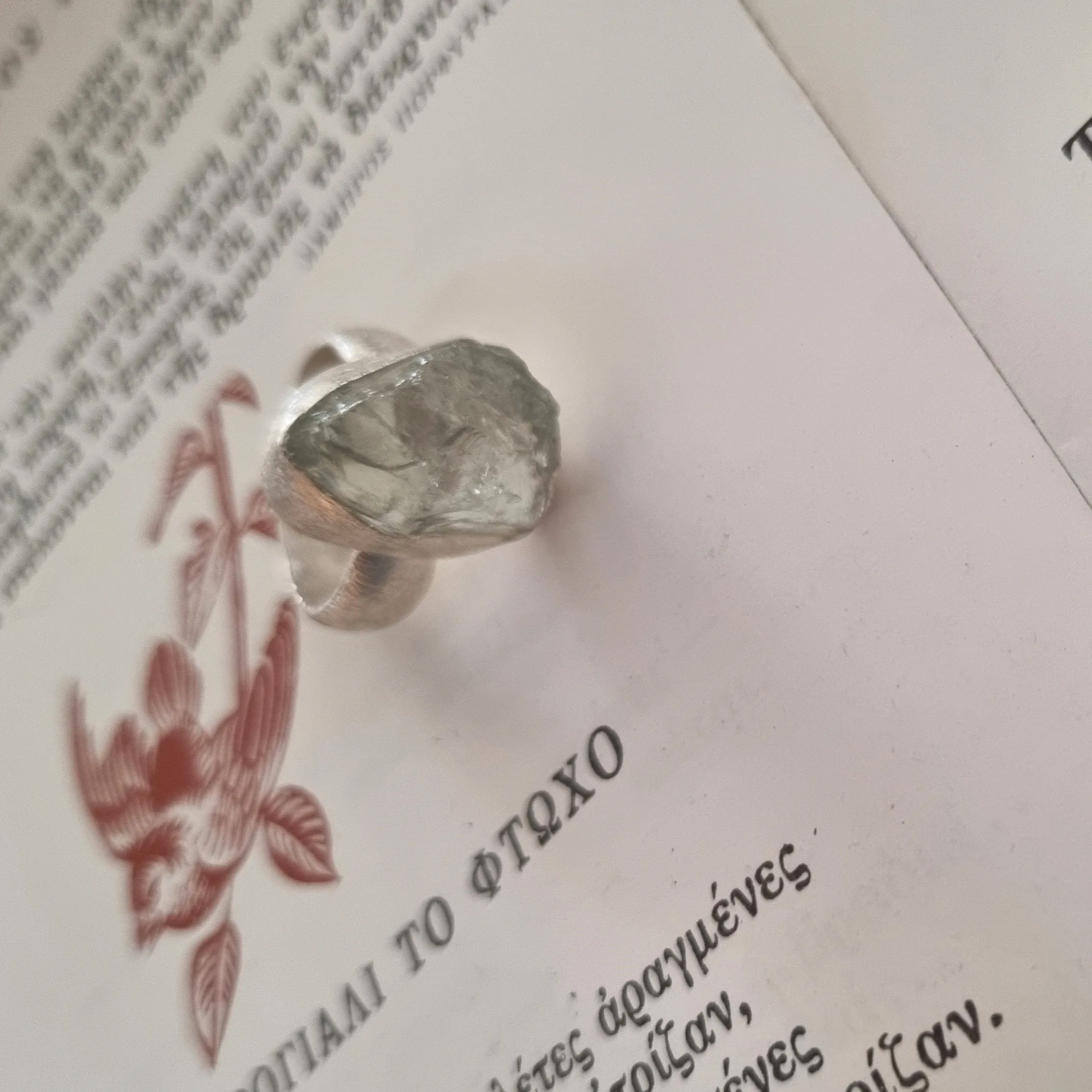 Silver ring - Quartz
