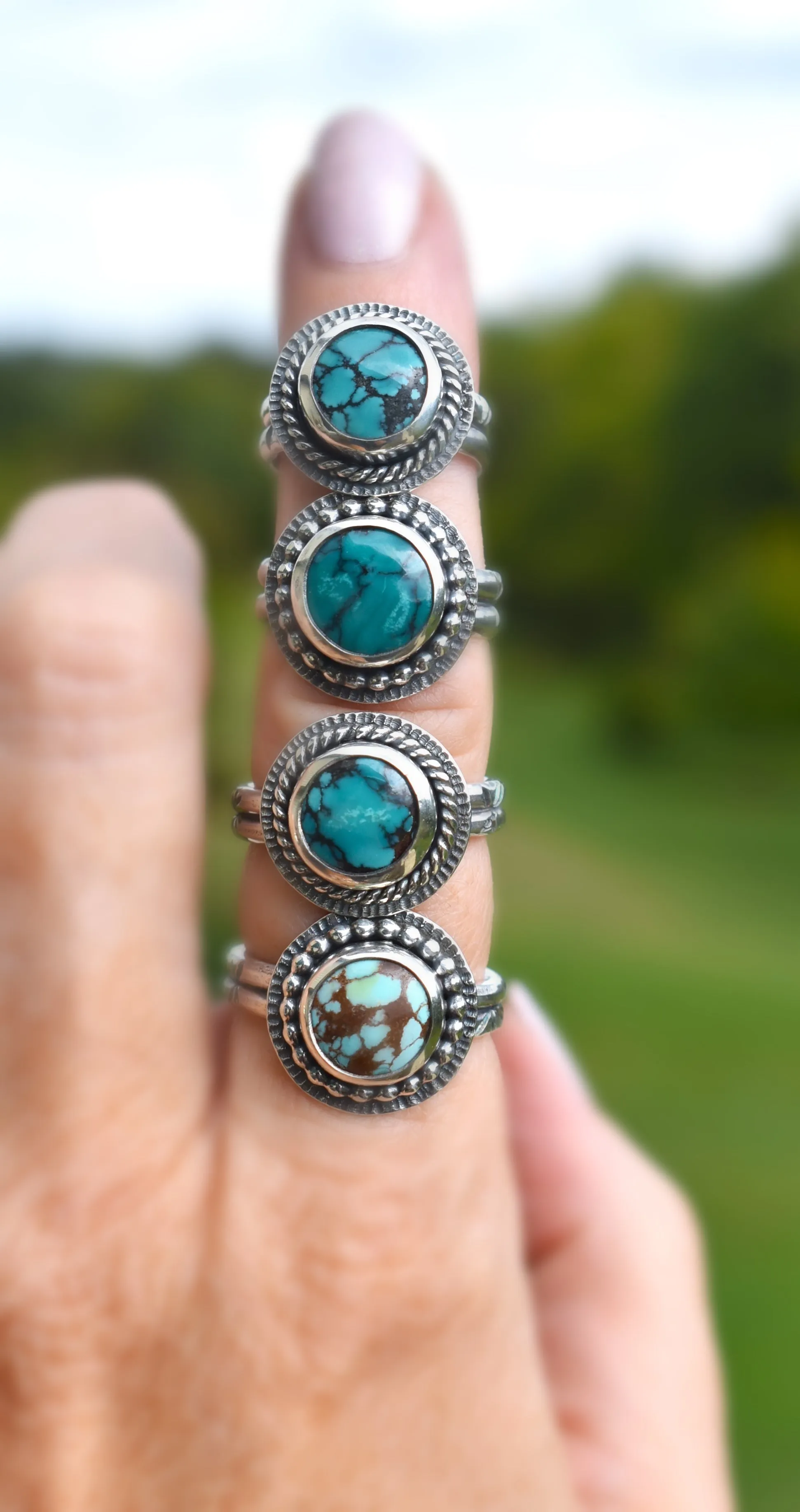 Sunbeam Yungai Turquoise Rings