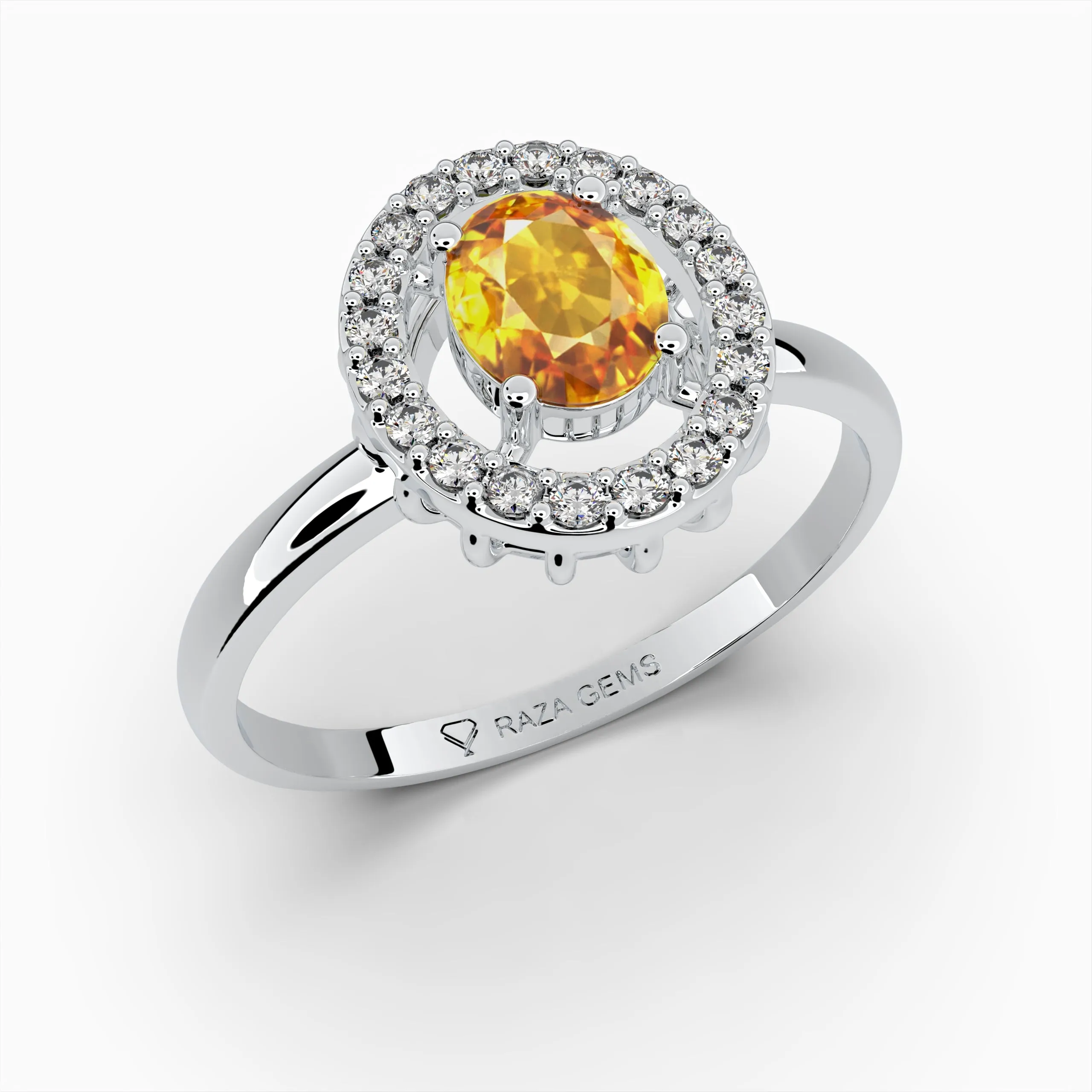 Yellow Citrine Rings - Alya