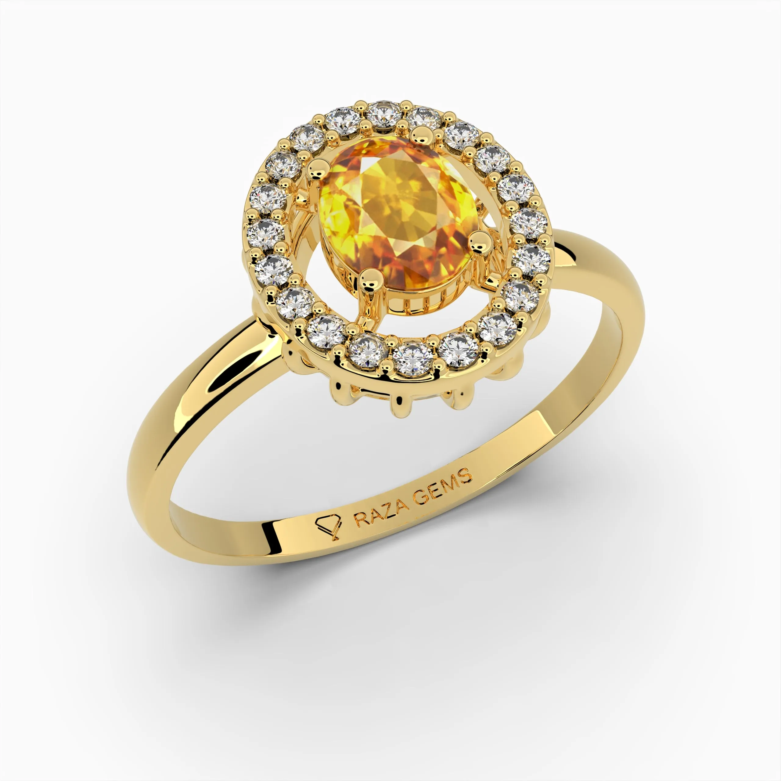 Yellow Citrine Rings - Alya