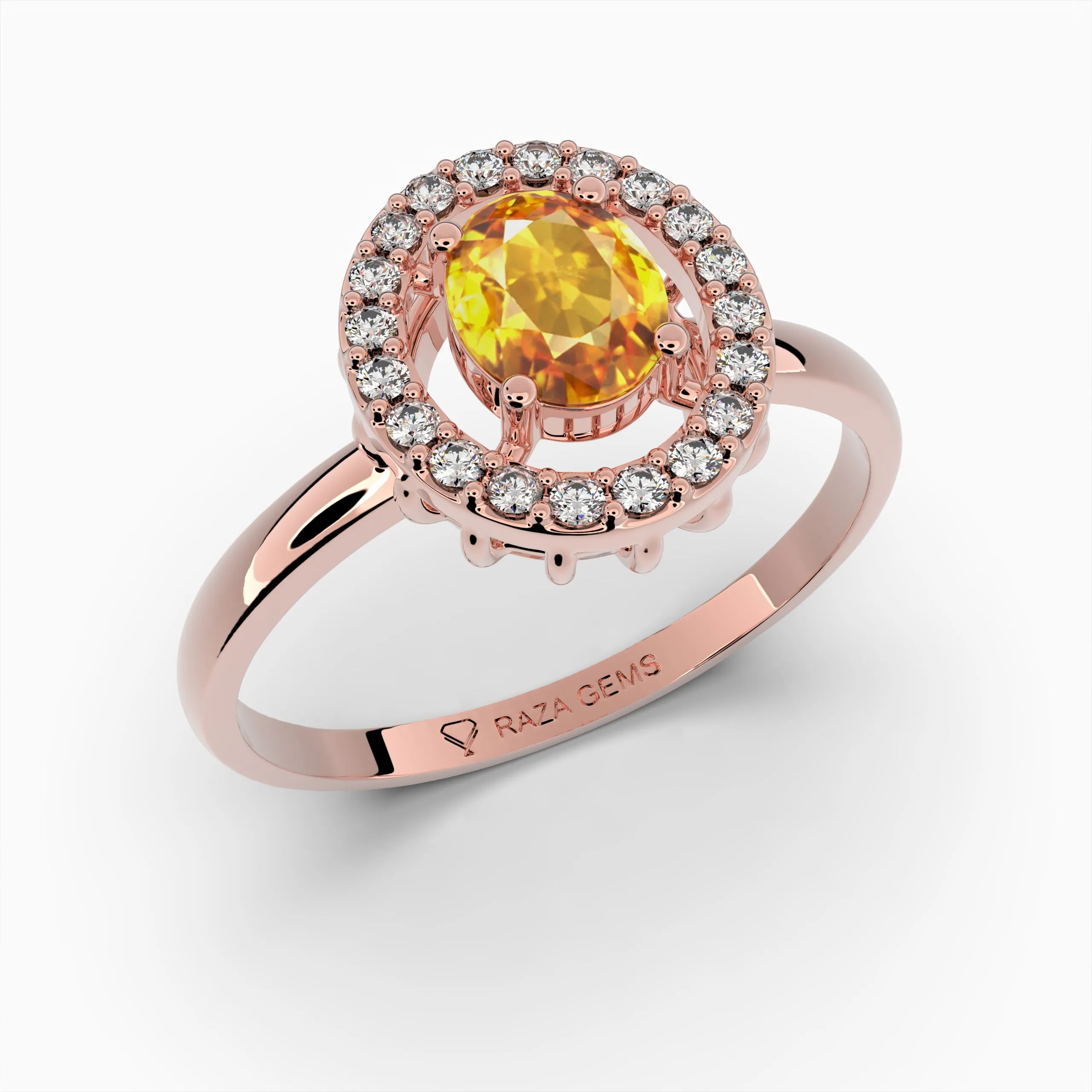 Yellow Citrine Rings - Alya